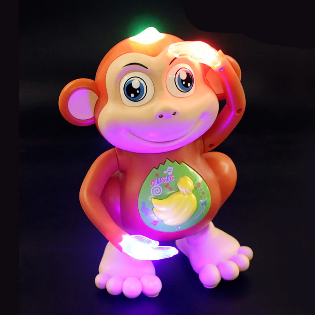 Mono Robot Bailarin Dancing Monkey Luces Sonido + Baterias